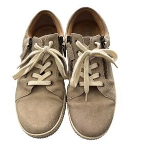 Born Shoes Womens Size 10M Suede‎ Lace Up Zip Casual Comfort Low Top Sneakers